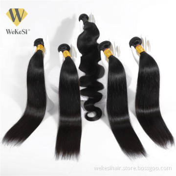 WKS Yaki Human Hair Packet 100% Unprocessed Cuticle Aligned Brazilian Human Mink Virgin Hair Weave Kinky Straight Bundles